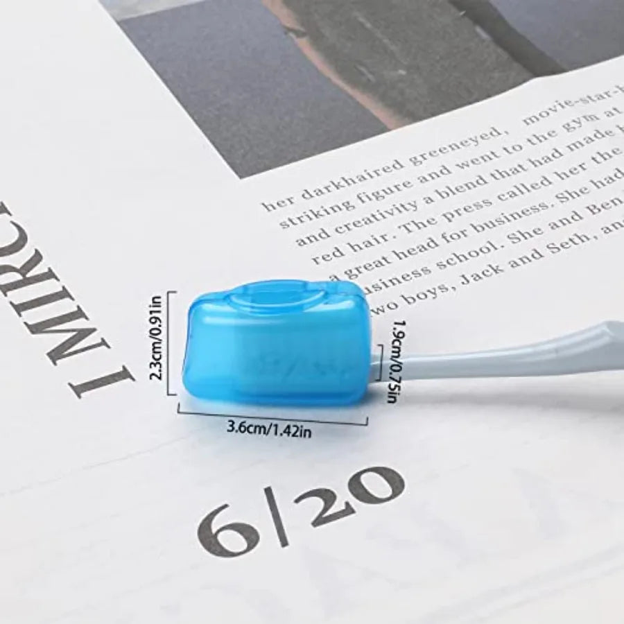 5 Pcs Toothbrush Covers - Portable Toothbrush Head Case Cover for Travel, Home, Office, Hotel, Outdoor
