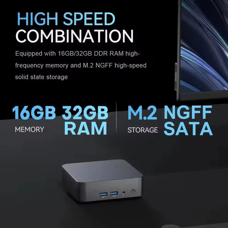 2026 Arcane Varnished MINI PC Windows 11 Pro Core I3 6100 RAM 1TB SSD WIFI 6 BT5.2 4K HD Splendid Leisure Gaming Office