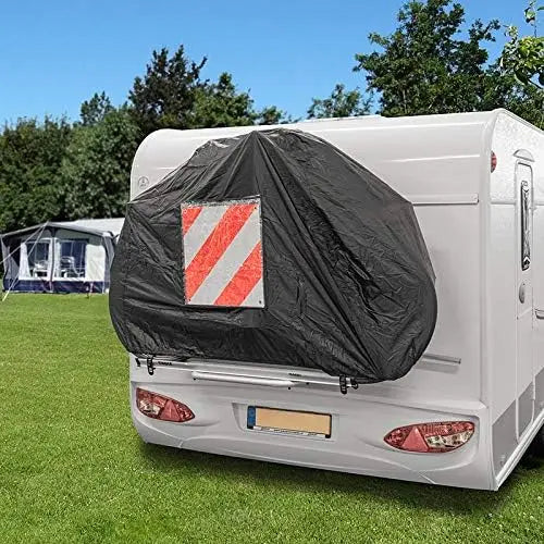 Oxford Cloth Camping Bicycle Cover For Caravan Rear Mount Dustproof Cover For 1 Or 2 Bikes Motorhomes Accessories For Caravans