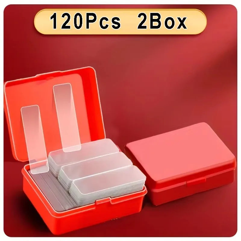 60-300pcs Strong Double Sided Adhesive Waterproof Removable Reusable Mounting Tape for Walls Wood Tile Plastic