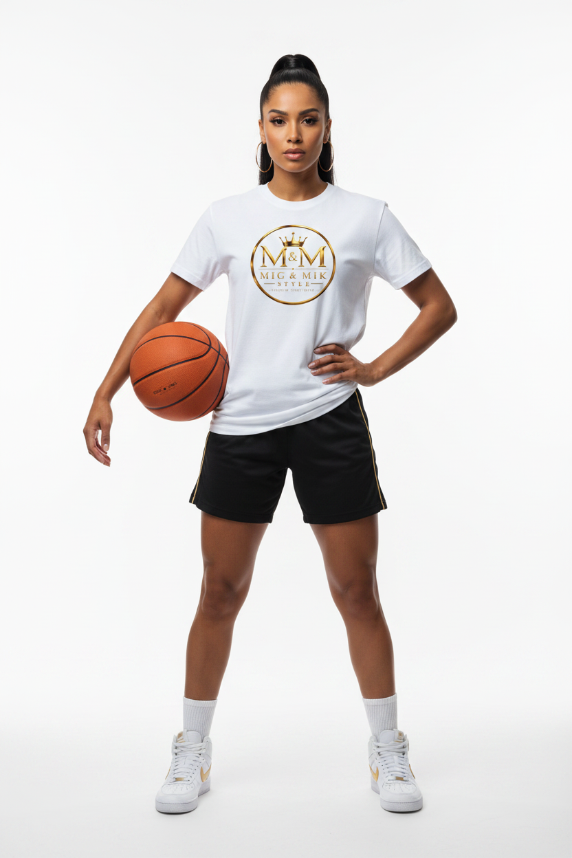 Female Front – T-Shirt Basketball MIG & MIK STYLE