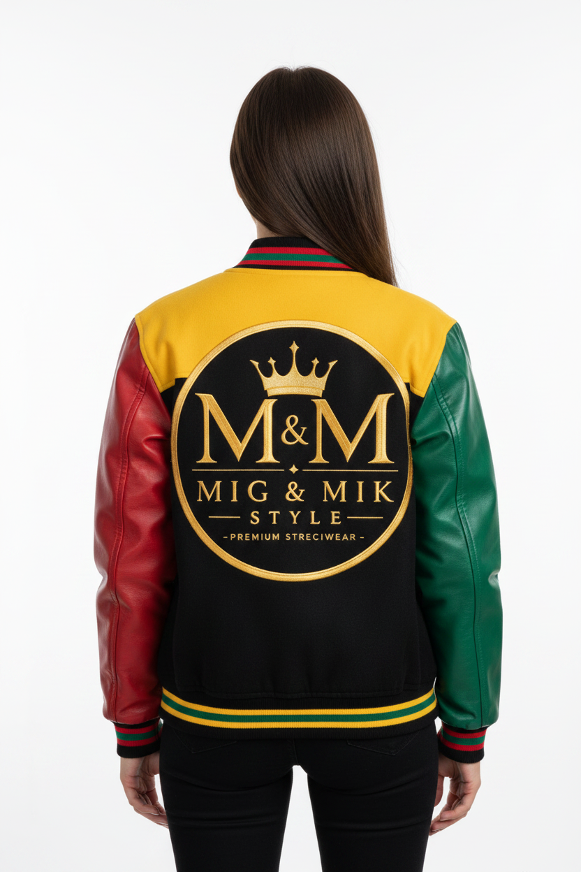 Female Mannequin Back – Varsity Jacket MIG & MIK STYLE