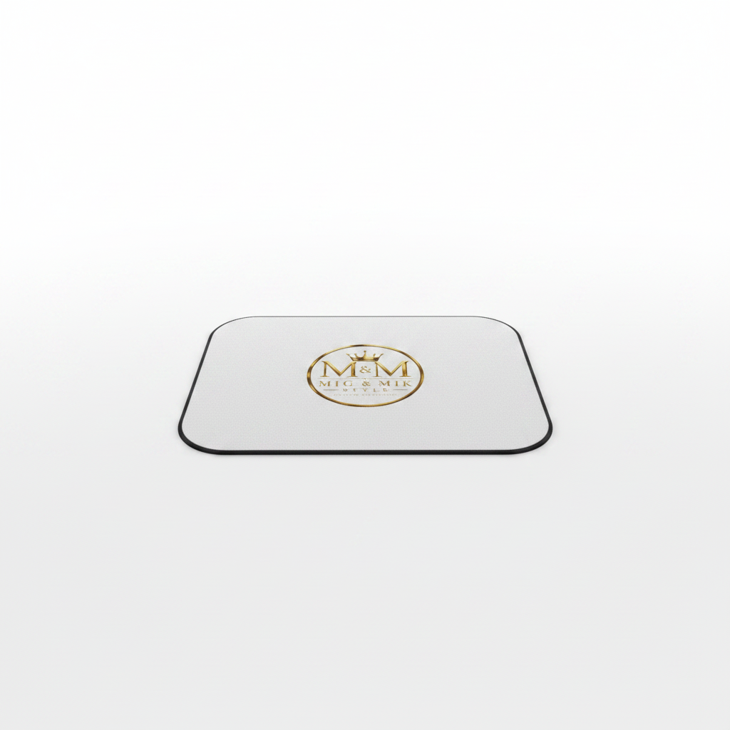 MIG & MIK STYLE Car Floor Mats – White Gold Logo (Set of 4)