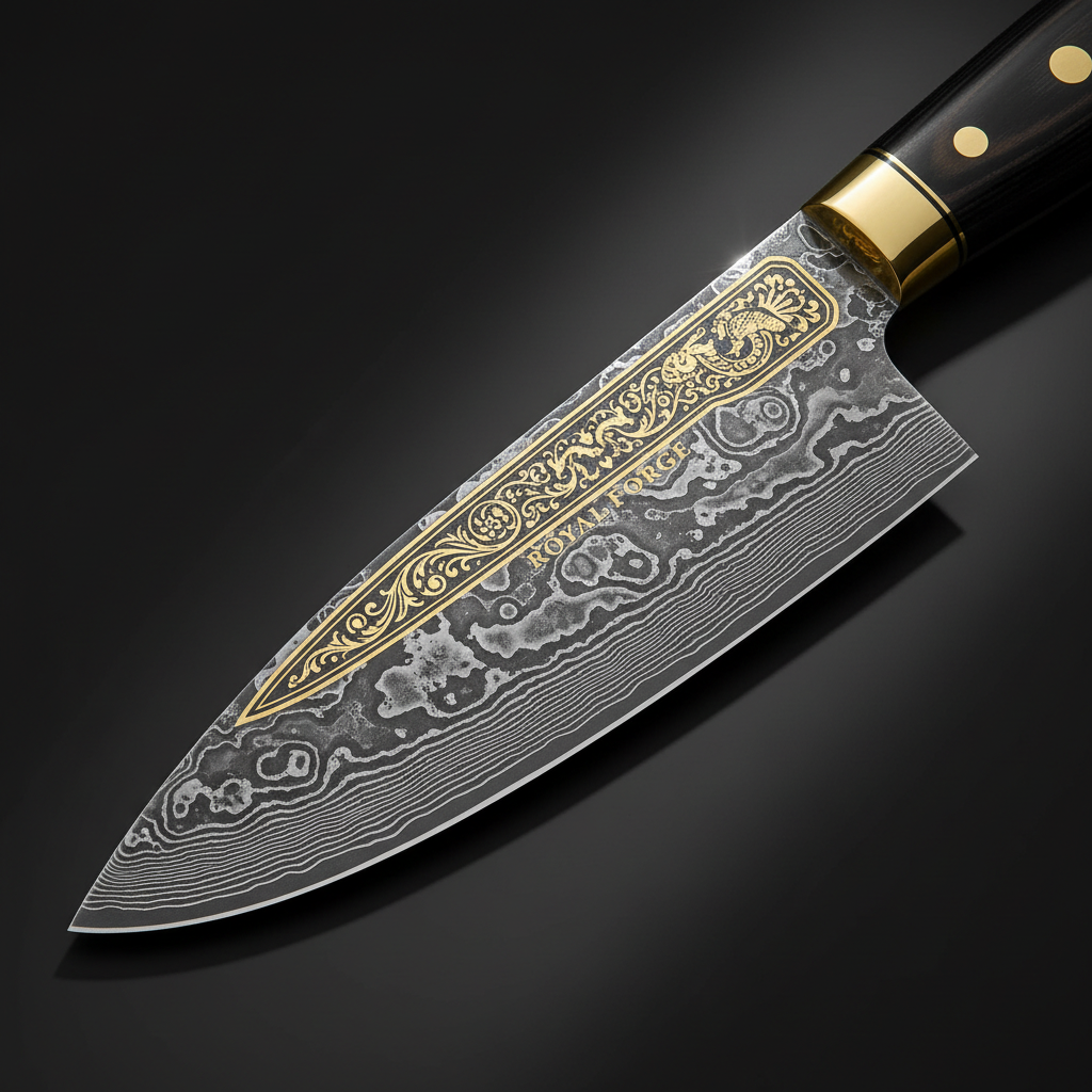 MIG & MIK STYLE Luxury Chef Knife Set – Black Gold Edition