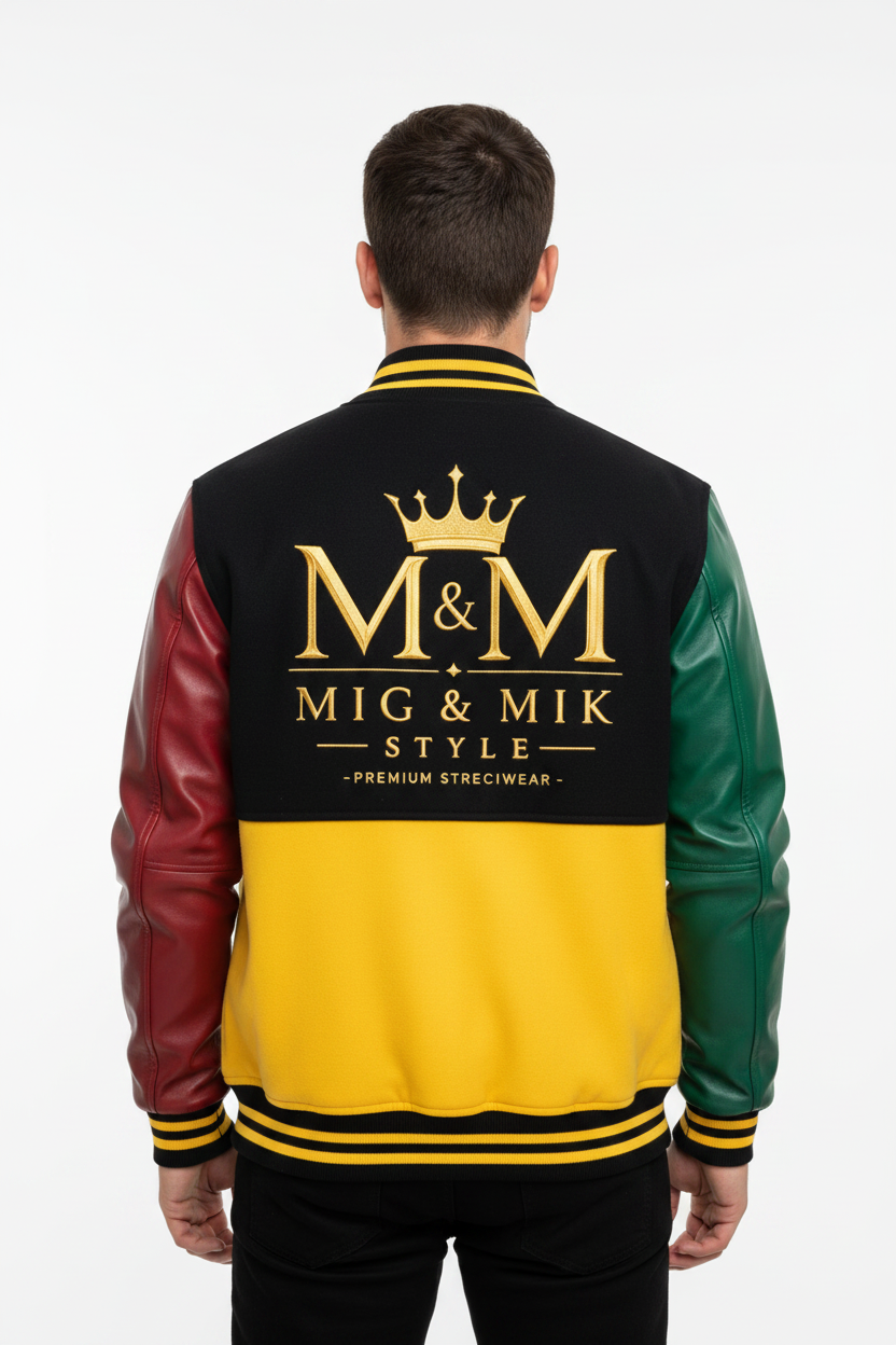 Men's Colorblock Varsity Jacket – MIG & MIK STYLE