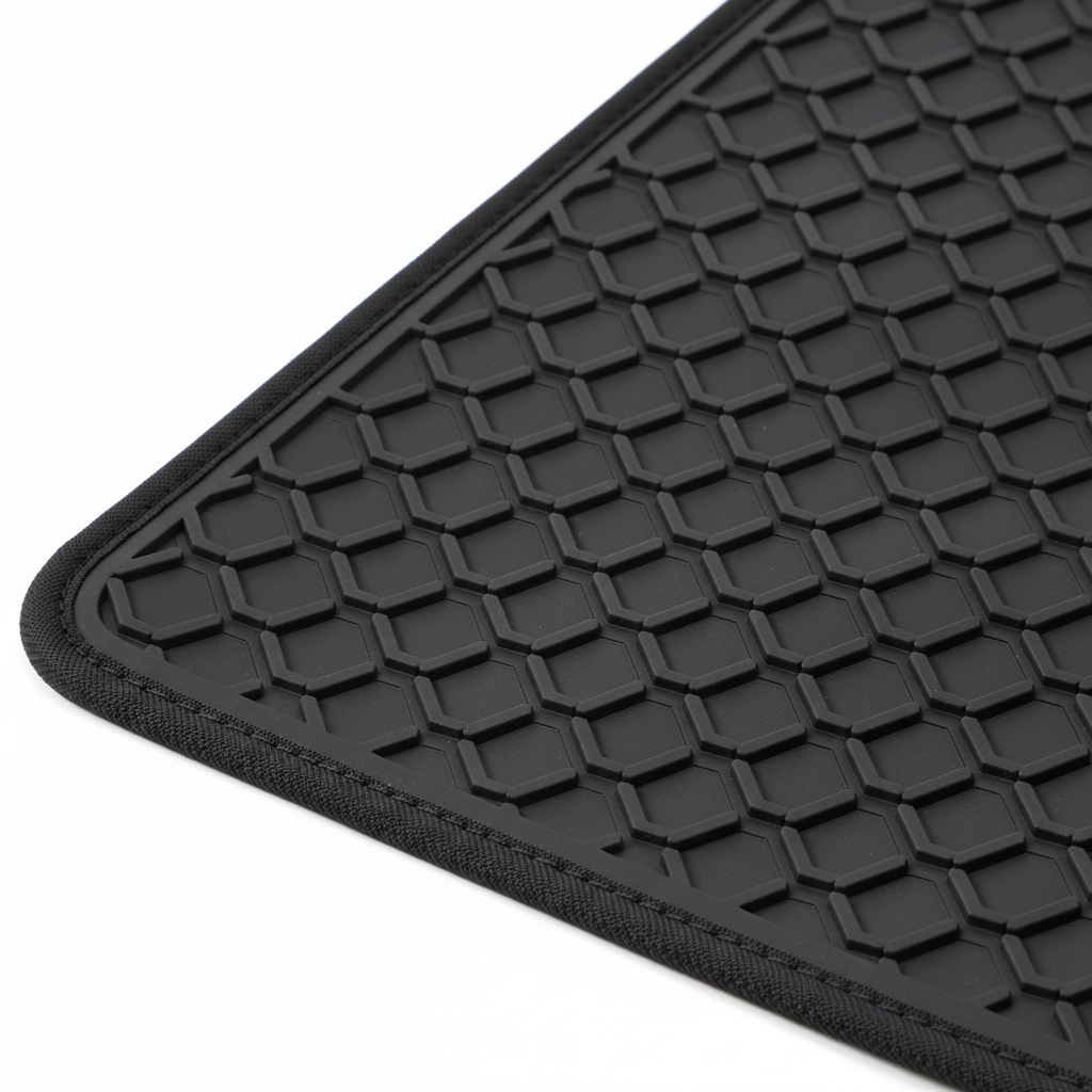 MIG & MIK STYLE Car Floor Mats – White Gold Logo (Set of 4)