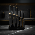 MIG & MIK STYLE Luxury Chef Knife Set – Black Gold Edition