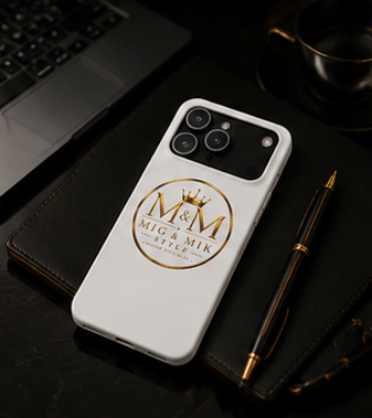 Slim Phone Case — M&M Mig & Mik Style Gold Crest