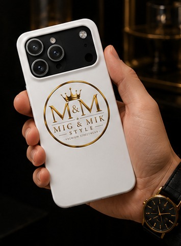 Slim Phone Case — M&M Mig & Mik Style Gold Crest