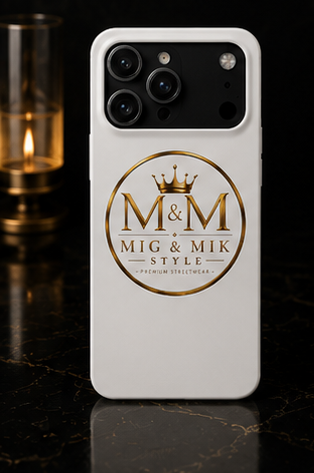 Slim Phone Case — M&M Mig & Mik Style Gold Crest