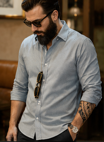 Maden Men’s Cotton Business Casual Shirt