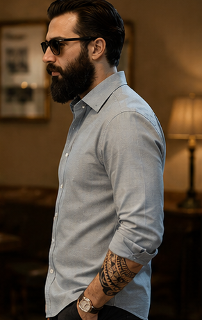 Maden Men’s Cotton Business Casual Shirt