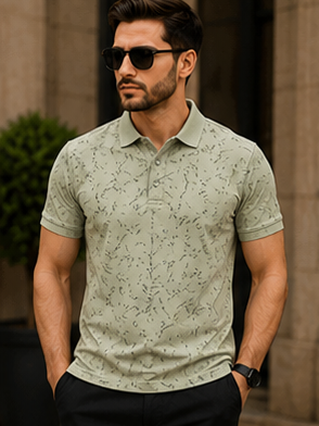MIG & MIK STYLE™ Abstract Gradient Polo Shirt