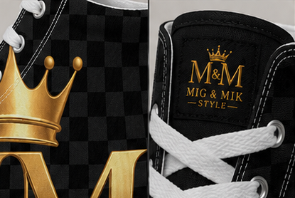 MIG & MIK Luxury High Top Sneakers