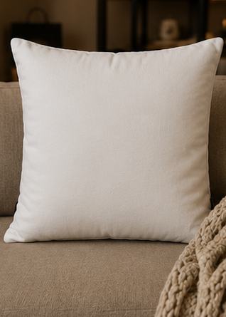 M&M Mig & Mik Gold Crown Decorative Pillowcase — Square Poly Canvas Throw Pillow Cover
