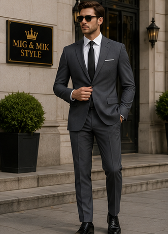 Modern Business Two-Piece Suit