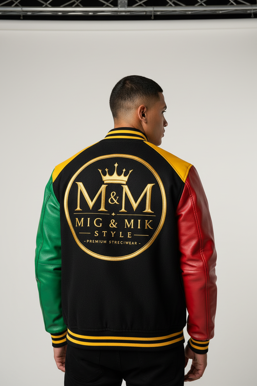 Varsity Jacket Mannequin Back – MIG & MIK STYLE