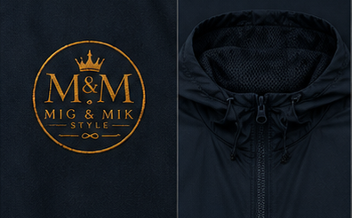 Crown Logo Windbreaker Jacket — White Luxury Monogram Shell