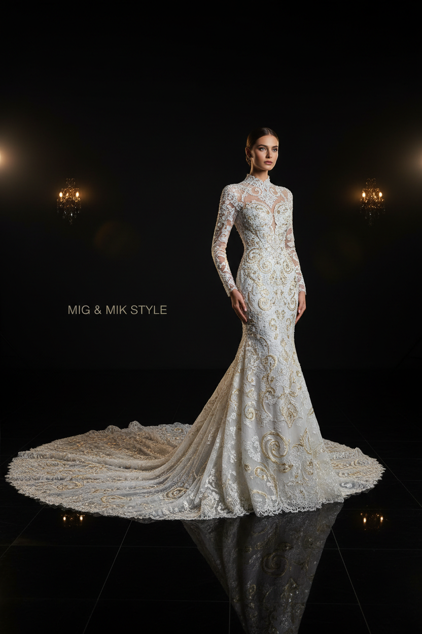 Women's Bridal Lace Gown